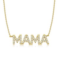 MAMA Silver Necklace SPE-5628-GP